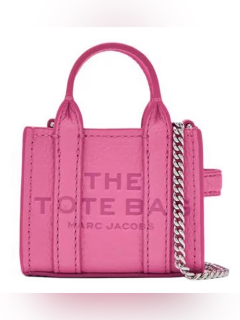 NWT Marc Jacobs The Nano Tote Crossbody Leather Bag Pink - NEW IN WRAPPING